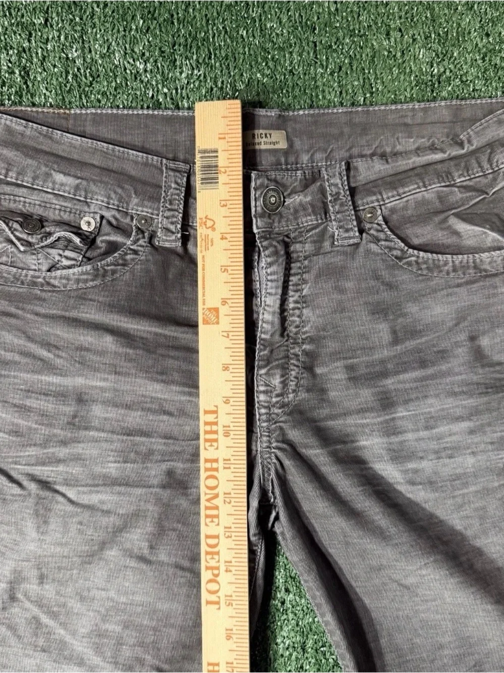 True Religion Ricky Corduroy Jean Shorts Men's Cut Off Y2k Size 36